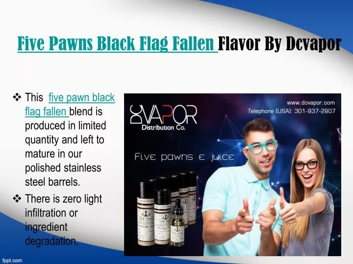 five pawns black flag fallen flavor by dcvapor