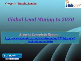 Aarkstore - Global Lead Mining to 2020