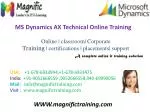 Microsoft Dynamics AX(AXAPTA) Online Training - slide 1