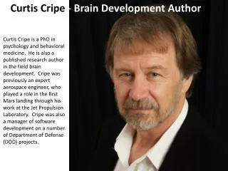 Curtis Cripe - Brain Development Author