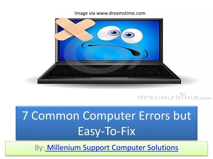 7 common computer errors but easy to fix