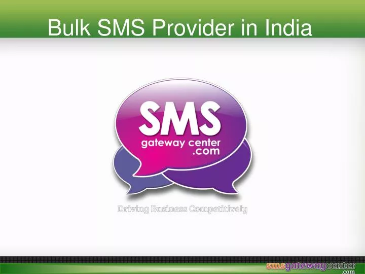 bulk sms provider in india