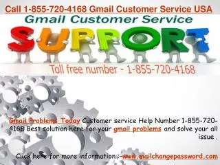 Gmail Problems Today Customer Service Helpline number 1-855-