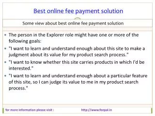 Important Guidelines for best online fee payment solution