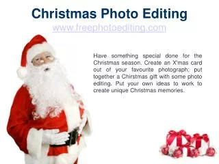 Christmas Photo Editing