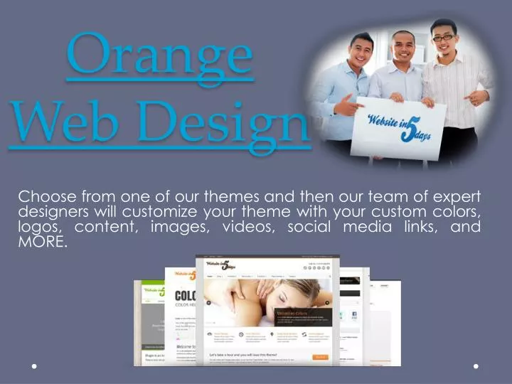 orange web design