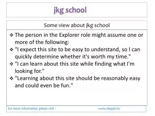 Easily find details about jkg school