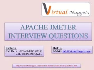 Apache Jmeter Interview questions