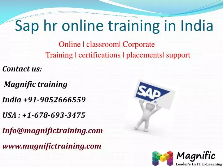 sap hr online training in india