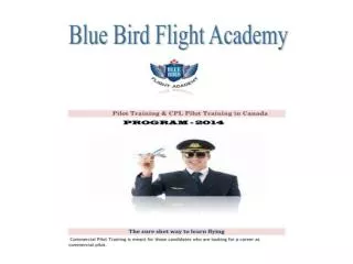 Pilot Training & Commercial pilot Training - BBFA
