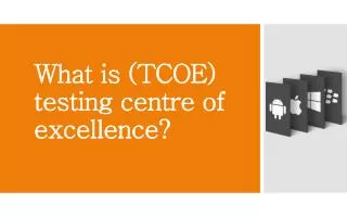 What is (tcoe) testing center of excellence