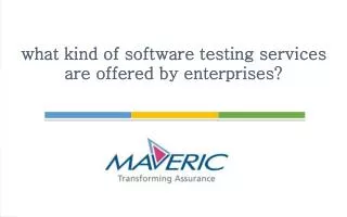 What kind of software testing services are offered by enterp