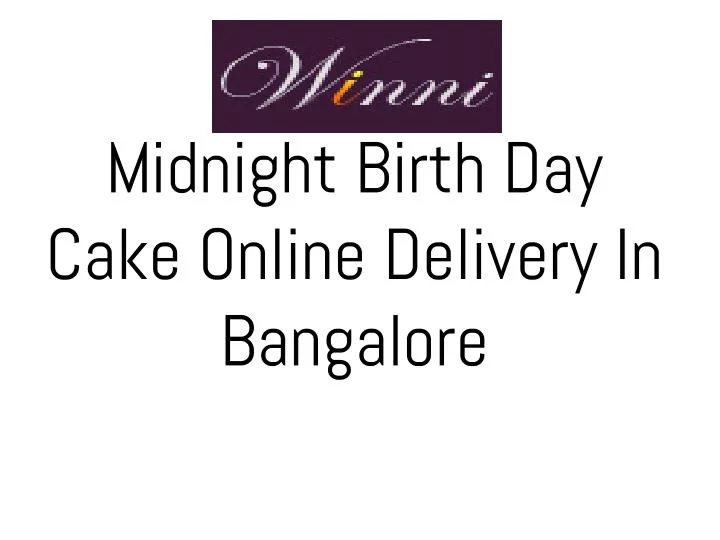 midnight birth day cake online delivery in bangalore