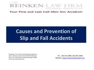 Causes and Prevention of Slip and Fall Accidents