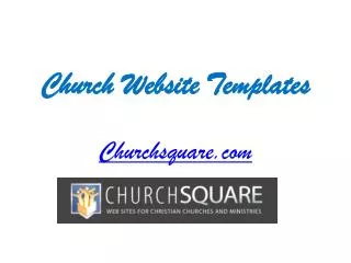 Church Website Templates - Churchsquare.com