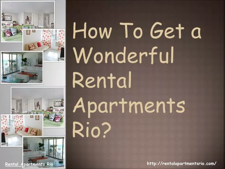 rental apartments rio
