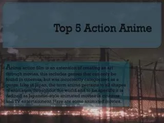 Top 5 Action Anime of 2000