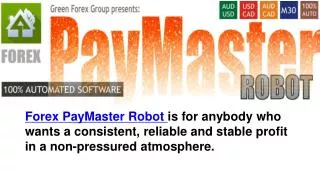 Forex Pay Master Robot