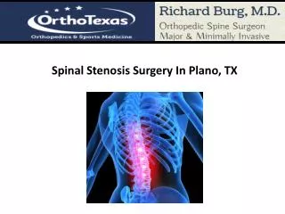 Spinal Stenosis Surgery In Plano, TX