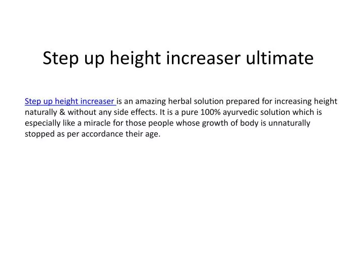 step up height increaser ultimate