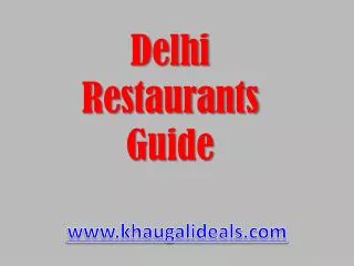 Restaurants in Delhi