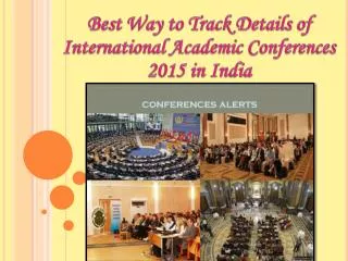 International Academic Conferences 2015 in India