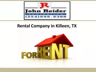 Rental Company in Killeen, TX