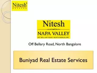 Sumptuous Villas in Nitesh Napa Valley Bangalore