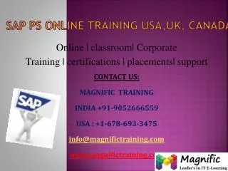 Sap Ps Online Training in Hyderabad