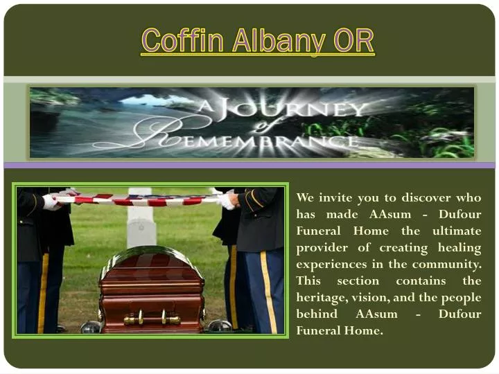 coffin albany or