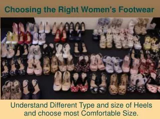 Choosing the Right Women's Footwear