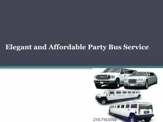 Elegant and Affordable Party Bus Service