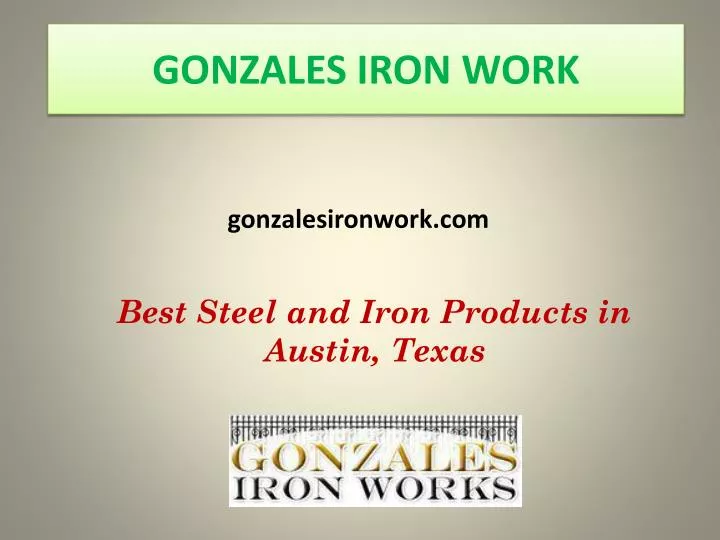 gonzales iron work
