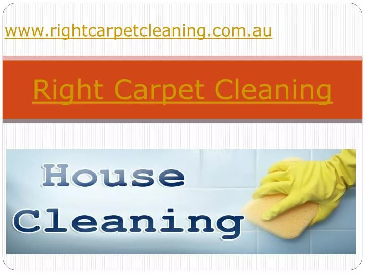 right carpet cleaning