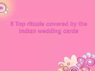 Hindu wedding invitation cards