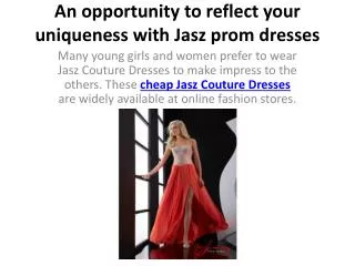 cheap Jasz Couture Dresses