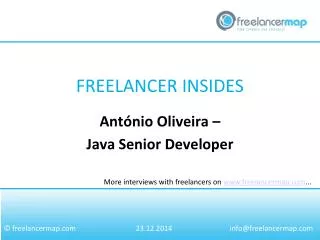 António Oliveira - Senior Java Developer