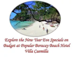 Popular Boracay Beach Hotel Villa Caemilla