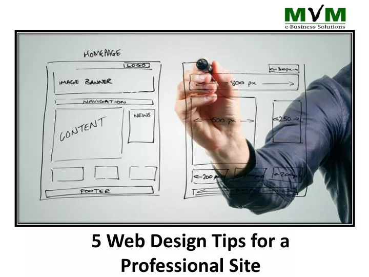 5 web design tips for a professional site