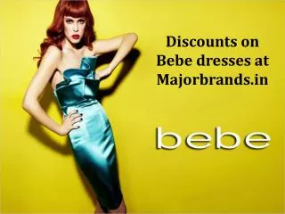 Discounts on Bebe dresses at Majorbrands