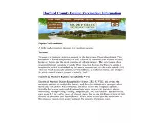 Vaccination Information Harford County Vet Maryland