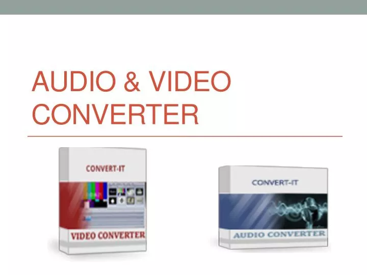 audio video converter