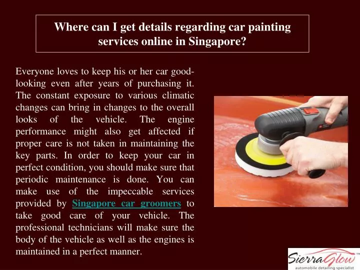 where can i get details regarding car painting services online in singapore