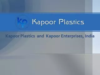 Kapoor Plastics Distributor of Lexan Polycarbonate Sheets