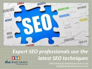 Expert SEO professionals use the latest SEO techniques: