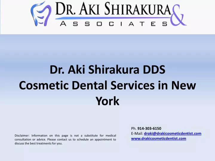 dr aki shirakura dds cosmetic dental services in new york