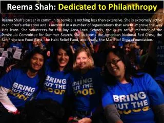 Reema Shah - Dedicated to Philanthropy
