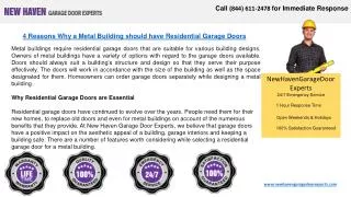 Broken Garage Door Springs Experts - New Haven, CT