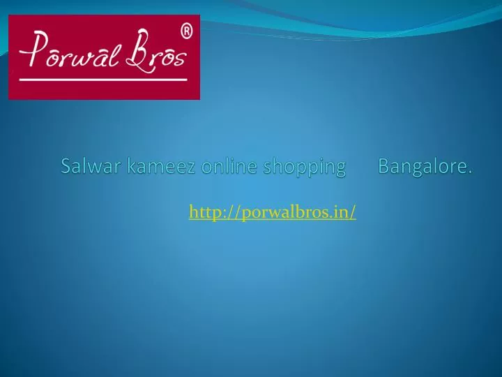 salwar kameez online shopping bangalore