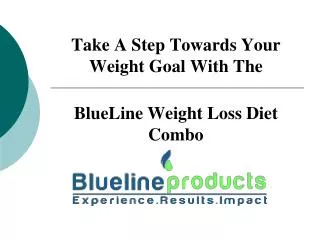 Take A Step Towards Your Weight Goal With The BlueLine Weigh